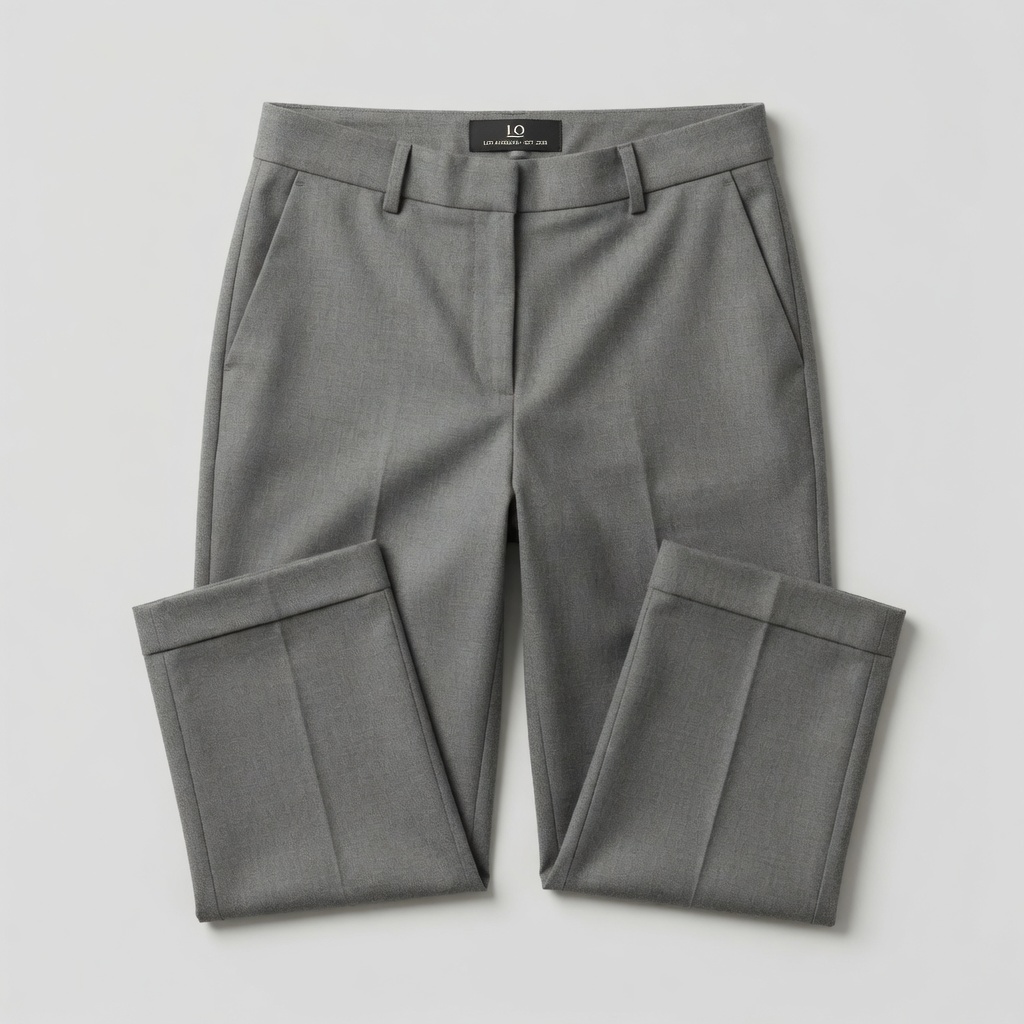 LOCKE / Cropped Wool Trouser in River Stone