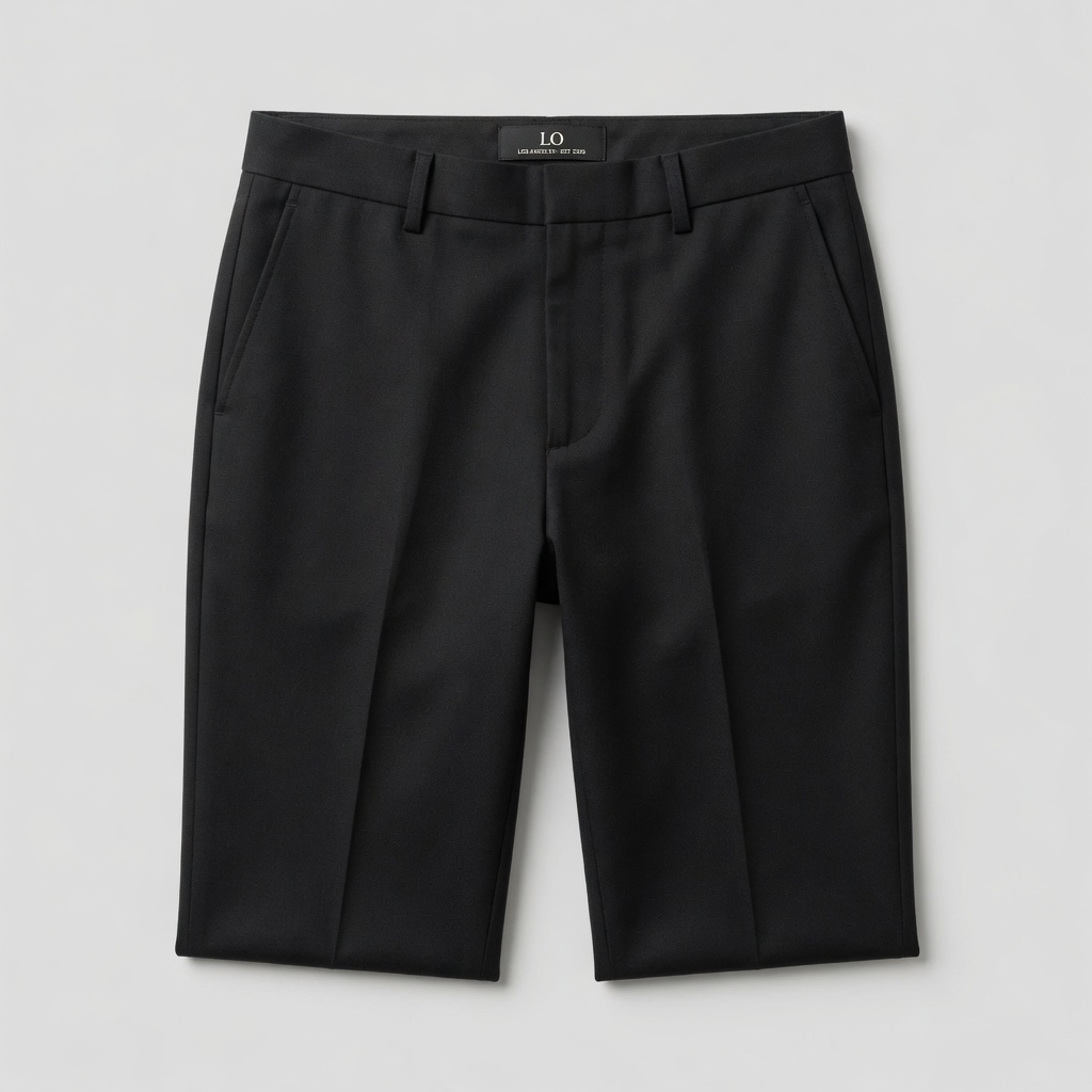 LOCKE / Tailored Straight Trouser in Washed Black
